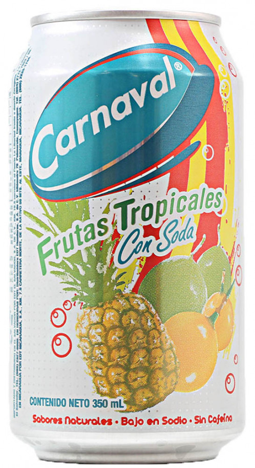 CARNAVAL DE FRUTAS TROPICALES CON SODA 350ML PACK 24 UNID