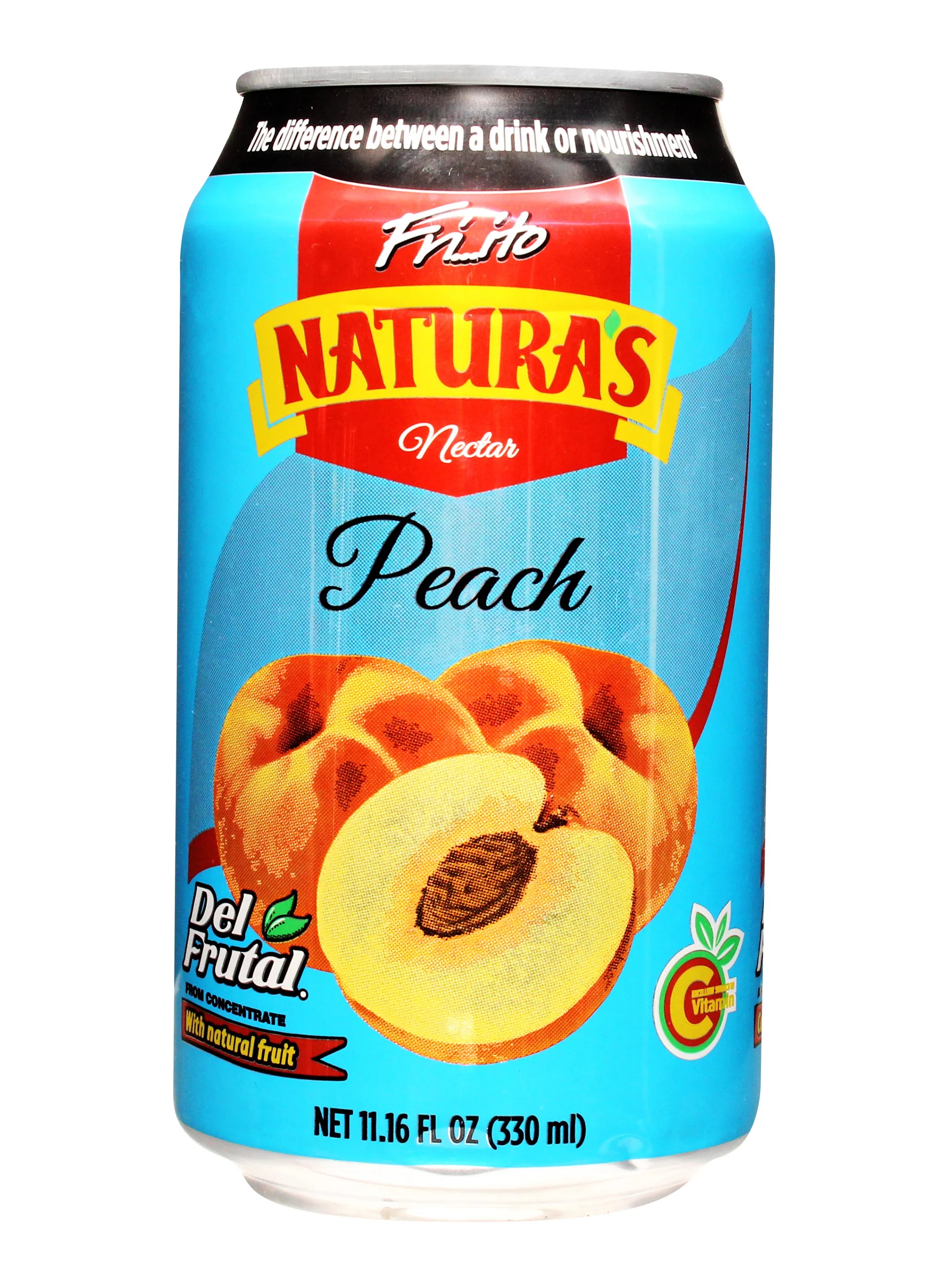 JUGO NATURAS LATA MELOCOTON 330ML PACK 24 UNID