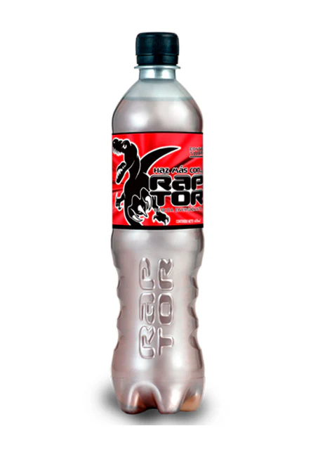 RAPTOR BOTE PLASTICO 600ML PACK 12 UNID