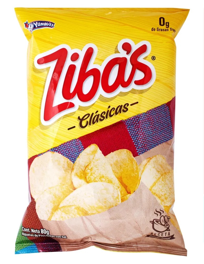 ZIBAS CLASICAS PAPAS FRITAS CAJA / 24 UNID