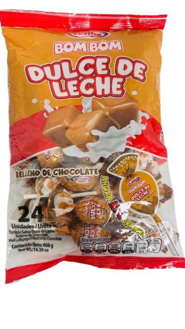 BOM BOM DULCE DE LECHE VENUS 325G CAJA / 25 UNID