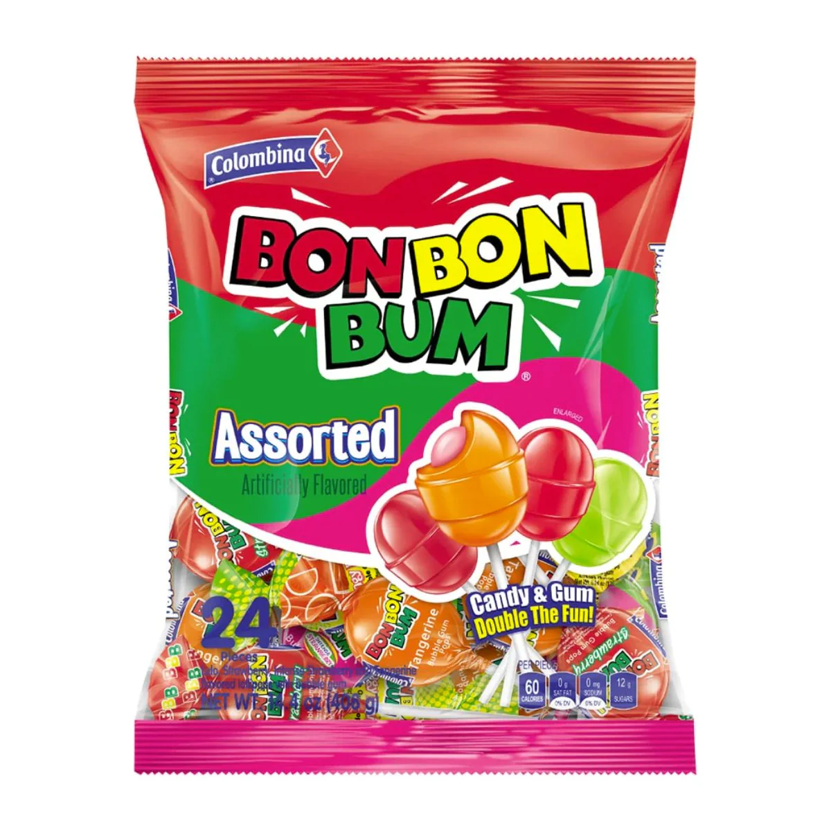BON BON BUM SURTIDO 13GM CAJA / 15 UNID