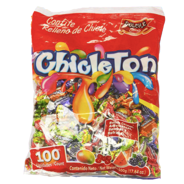CHICLETON SURTIDO VENUS 600G CAJA / 12 UNID