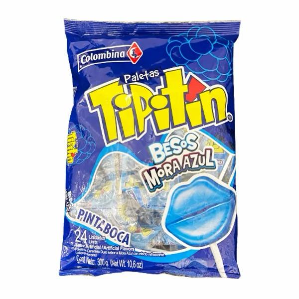 TIPITIN BESO MORAZUL 12GM CAJA / 15 UNID