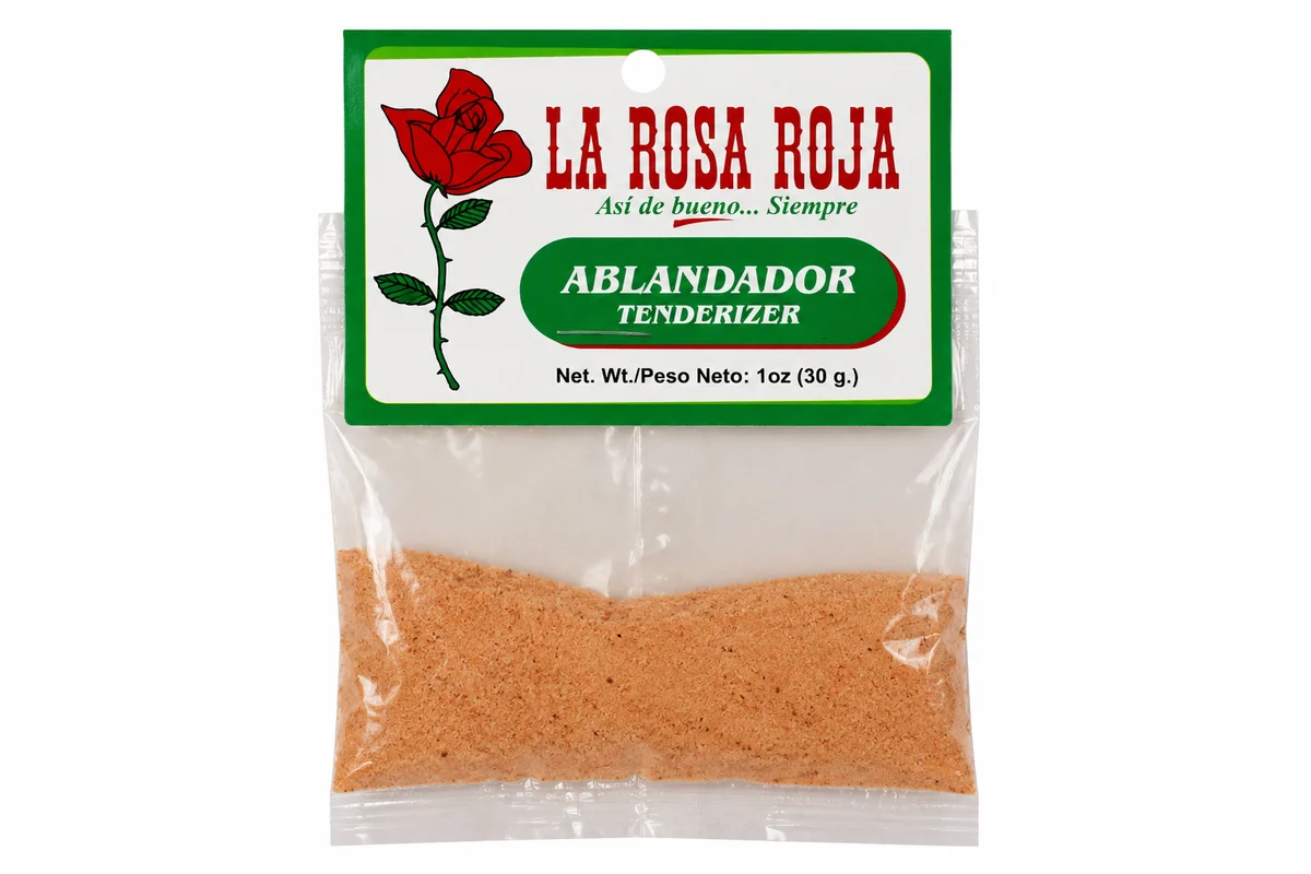 ABLANDADOR DE CARNE LA ROSA ROJA 1 OZ PACK / 6 UNID