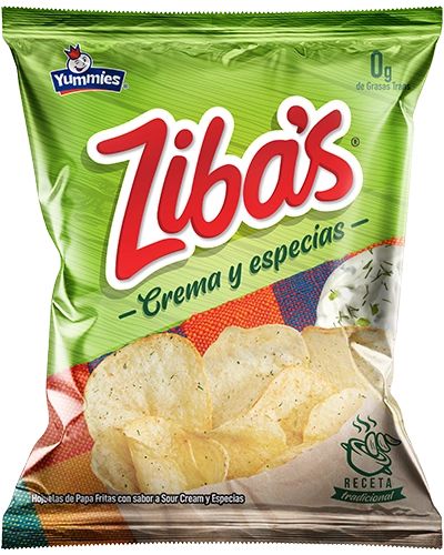 ZIBAS CREMA Y ESPECIAS 80G CAJA/ 24 UNID