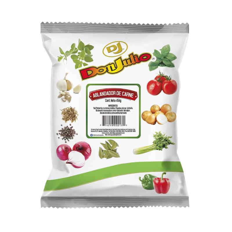 ABLANDADOR DE CARNE 1 LIBRA DON JULIO CAJA/ 24 UNID